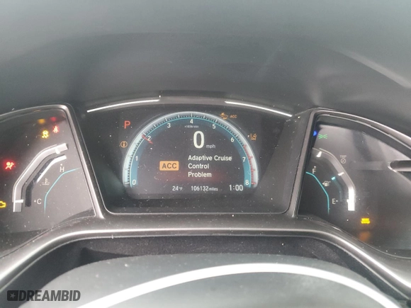 2019 Honda Civic Hatchback EX with VIN SHHFK7H62KU423462, listed as a Copart auction lot 41466855 with 106,132 mi miles and Salvage Title. Bid and sale history available at carsss.com. Image 9.