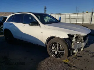 2021 Mercedes-Benz GLC with VIN W1N0G6EBXMF945798, listed as a Copart auction lot 88823235 with 34,317 mi miles and Salvage Title. Bid and sale history available at carsss.com. Image 4.