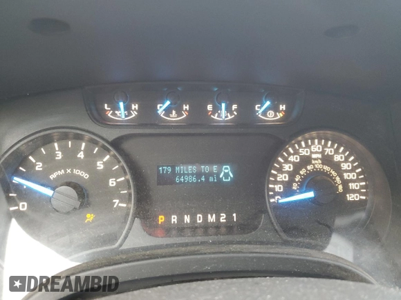 2013 Ford F-150 XL with VIN 1FTMF1EF1DKF32841, listed as a Copart auction lot 43436565 with 64,986 mi miles and Salvage Title. Bid and sale history available at DreamBid. Image 9.