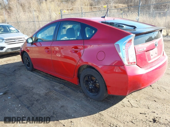 2013 Toyota Prius One with VIN JTDKN3DU9D5661513, listed as a IAAI auction lot 41721352 with 265,019 mi miles. Bid and sale history available at carsss.com. Image 3.