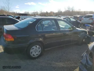 1997 Honda Civic EX with VIN 2HGEJ8641VH560917, listed as a Copart auction lot 83333374 with 112,889 mi miles and Clean Title. Bid and sale history available at carsss.com. Image 3.