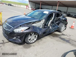 2012 Infiniti G37 Sedan Journey with VIN JN1CV6AP0CM628590, listed as a IAAI auction lot 41913047 with 1 mi miles. Bid and sale history available at carsss.com. Image 2.