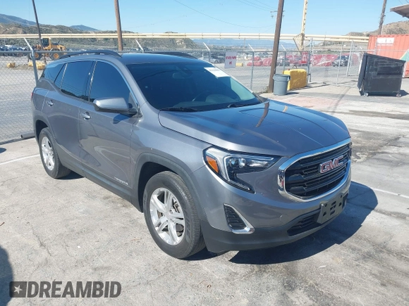 2020 GMC Terrain SLE with VIN 3GKALMEV0LL110856, listed as a IAAI auction lot 42110806 with 54,663 mi miles and . Bid and sale history available at carsss.com. Image 1.