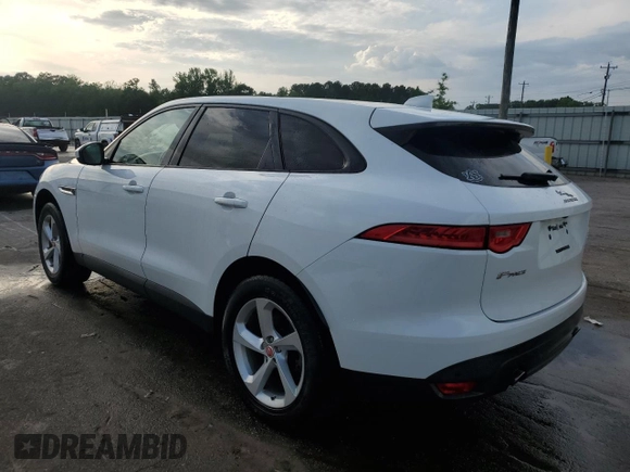 2018 Jaguar F-Pace 25t Premium with VIN SADCJ2FX3JA276263, listed as a Copart auction lot 53951035 with 70,385 mi miles and Salvage Title. Bid and sale history available at DreamBid. Image 2.