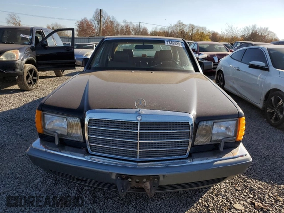1986 Mercedes-Benz 560 with VIN WDBCA39DXGA233159, listed as a Copart auction lot 78498894 with 96,308 mi miles and Salvage Title. Bid and sale history available at DreamBid. Image 5.