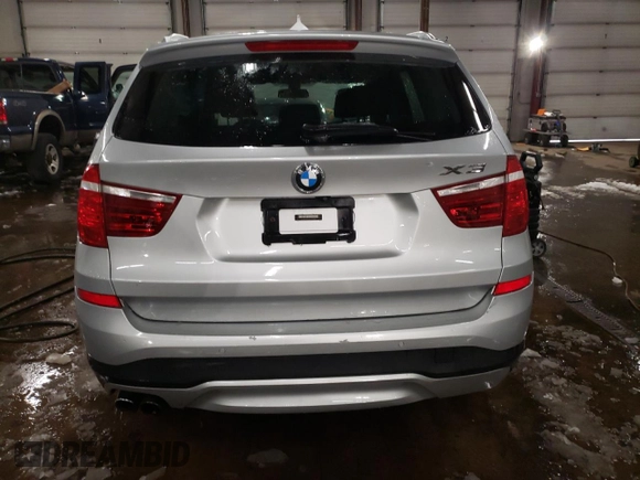 2017 BMW X3 xDrive28i with VIN 5UXWX9C56H0T11329, listed as a Copart auction lot 44760645 with 147,089 mi miles and Salvage Title. Bid and sale history available at DreamBid. Image 6.