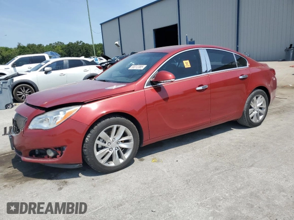 2015 Buick Regal with VIN 2G4GK5EX5F9134296, listed as a Copart auction lot 58012385 with 121,973 mi miles and Salvage title. Bid and sale history available at DreamBid. Image 1.