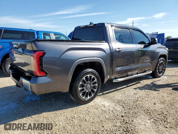 2022 Toyota Tundra 2WD Limited with VIN 5TFJA5AB6NX001537, listed as a Copart auction lot 73872764 with 24,564 mi miles and Salvage Title. Bid and sale history available at carsss.com. Image 3.