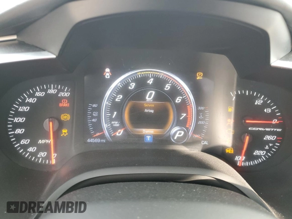 2017 Chevrolet Corvette 3LT with VIN 1G1YF2D74H5114188, listed as a Copart auction lot 41438495 with 44,569 mi miles and Clean Title. Bid and sale history available at carsss.com. Image 9.