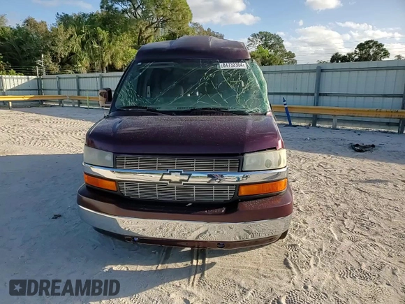2005 Chevrolet Express Cargo Van YF7 Upfitter with VIN 1GBFG15T751154645, listed as a Copart auction lot 84732304 with 38,363 mi miles and Salvage Title. Bid and sale history available at carsss.com. Image 12.