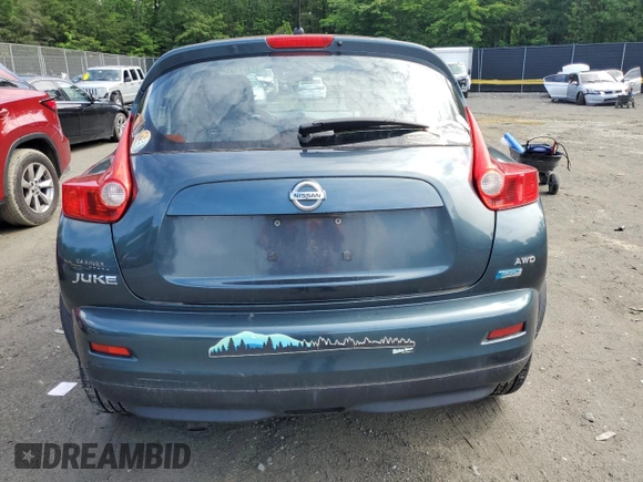 2013 Nissan Juke Nismo with VIN JN8AF5MV1DT223775, listed as a Copart auction lot 57104105 with 126,091 mi miles and Salvage title. Bid and sale history available at DreamBid. Image 6.