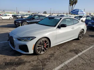 2024 BMW 4 Series M440i with VIN WBA83AP08RCR57765, listed as a Copart auction lot 82054114 with 4,137 mi miles and Salvage Title. Bid and sale history available at carsss.com. Image 1.