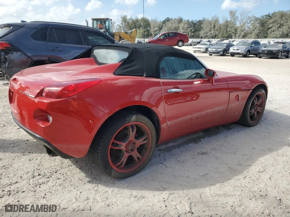 2007 Pontiac Solstice GXP with VIN 1G2MG35X47Y134580, listed as a Copart auction lot 77258464 with 0 mi miles and Salvage Title. Bid and sale history available at carsss.com. Image 3.