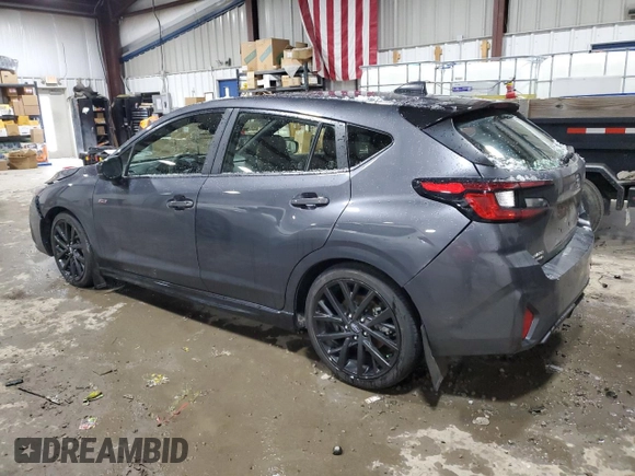 2024 Subaru Impreza RS with VIN JF1GUHJCXR8343638, listed as a Copart auction lot 83423874 with 17,688 mi miles and Salvage Title. Bid and sale history available at carsss.com. Image 2.