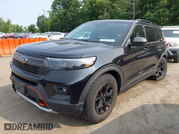 2021 Ford Explorer Timberline z VIN 1FMSK8JH5MGC09796, wystawiony jako IAAI lot #42343432 z przebiegiem 41 493 mil mil oraz . Historia ofert i sprzedaży dostępna na DreamBid. Obrazek 2.