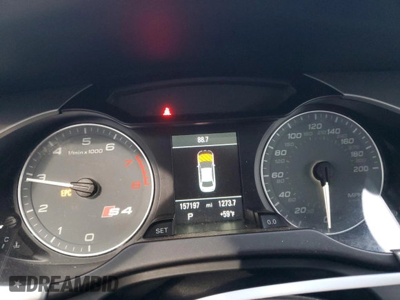 2011 Audi S4 Prestige with VIN WAUKGAFLXBA076475, listed as a Copart auction lot 86623734 with 157,197 mi miles and Salvage Title. Bid and sale history available at carsss.com. Image 9.