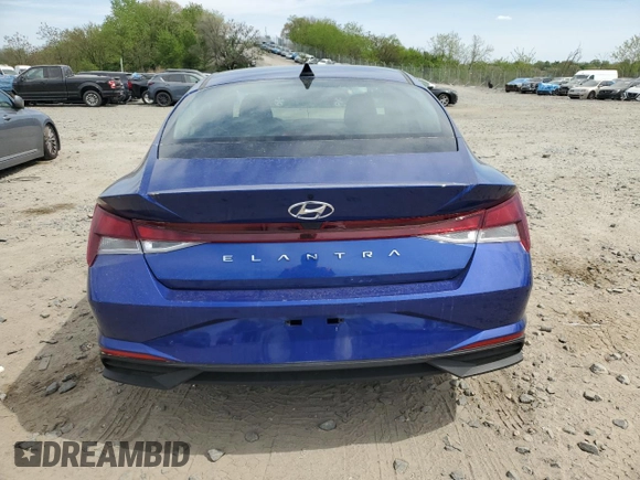 2023 Hyundai Elantra SE with VIN 5NPLL4AG5PH119523, listed as a Copart auction lot 53749925 with 17,459 mi miles and Salvage title. Bid and sale history available at DreamBid. Image 6.