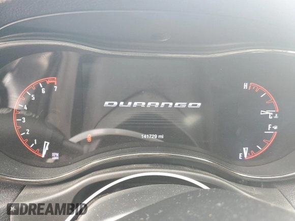 2020 Dodge Durango GT Plus with VIN 1C4RDHDG4LC260129, listed as a Copart auction lot 54903735 with 141,729 mi miles and Salvage title. Bid and sale history available at DreamBid. Image 9.