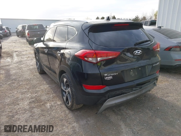 2016 Hyundai Tucson Limited with VIN KM8J33A28GU157187, listed as a IAAI auction lot 41825266 with 137,649 mi miles. Bid and sale history available at carsss.com. Image 3.