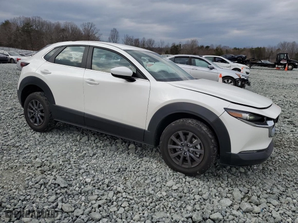 2024 Mazda CX-30 2.5 S with VIN 3MVDMBAM1RM693981, listed as a Copart auction lot 43145635 with 5,452 mi miles and Salvage Title. Bid and sale history available at carsss.com. Image 4.