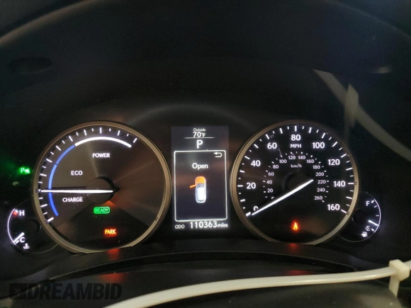 2015 Lexus NX 300h with VIN JTJYWRBZ2F2005535, listed as a Copart auction lot 58945035 with 110,363 mi miles and Salvage title. Bid and sale history available at DreamBid. Image 9.