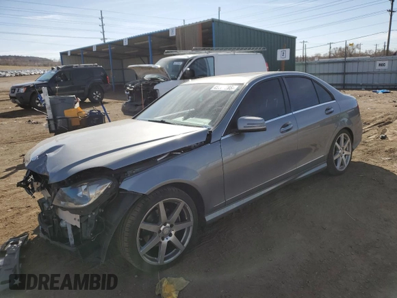 2014 Mercedes-Benz C 250 Sport with VIN WDDGF4HB3EG242795, listed as a Copart auction lot 48764285 with 74,478 mi miles and Salvage Title. Bid and sale history available at DreamBid. Image 1.