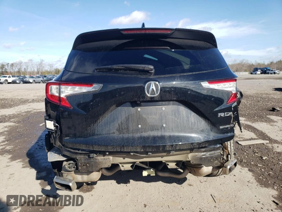 2022 Acura RDX w/Technology Package with VIN 5J8TC2H54NL005371, listed as a Copart auction lot 40213234 with 28,321 mi miles. Bid and sale history available at carsss.com. Image 6.