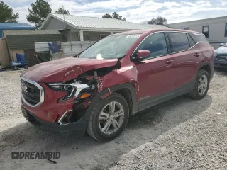 2018 GMC Terrain SLE with VIN 3GKALTEV0JL360685, listed as a Copart auction lot 46812315 with 98,449 mi miles and Salvage Title. Bid and sale history available at carsss.com. Image 1.