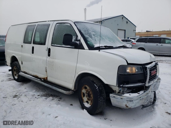 2009 GMC Savana Cargo Van with VIN 1GTGG25C391166769, listed as a Copart auction lot 42091755 with 124,368 mi miles and Clean Title. Bid and sale history available at carsss.com. Image 4.
