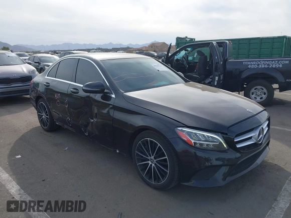 2019 Mercedes-Benz C 300 with VIN WDDWF8DB3KR512990, listed as a IAAI auction lot 40946726 with 116,494 mi miles and . Bid and sale history available at DreamBid. Image 1.