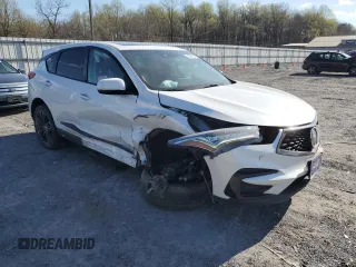 2021 Acura RDX w/A-Spec Package with VIN 5J8TC2H60ML031795, listed as a Copart auction lot 52299185 with 81,351 mi miles and Salvage Title. Bid and sale history available at DreamBid. Image 4.