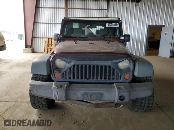 2008 Jeep Wrangler X with VIN 1J4FA241X8L541485, listed as a Copart auction lot 54050235 with 145,748 mi miles and Salvage title. Bid and sale history available at DreamBid. Image 5.