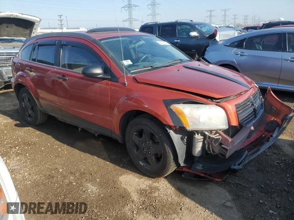 2009 Dodge Caliber SXT with VIN 1B3HB48A89D119892, listed as a Copart auction lot 52505545 with 219,227 mi miles and Salvage Title. Bid and sale history available at carsss.com. Image 4.