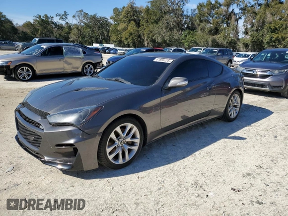 2013 Hyundai Genesis Coupe Track z VIN KMHHU6KJ3DU093428, wystawiony jako Copart lot #41886225 z przebiegiem 132 828 mil mil oraz Czysty tytuł • Clean title. Historia ofert i sprzedaży dostępna na DreamBid. Obrazek 1.