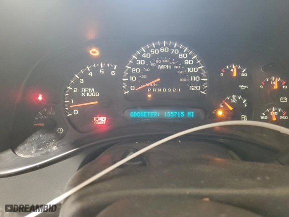 2007 Chevrolet Silverado 2500HD Classic LT3 with VIN 1GCHK23U37F197115, listed as a Copart auction lot 48307635 with 135,715 mi miles and Salvage Title. Bid and sale history available at carsss.com. Image 9.