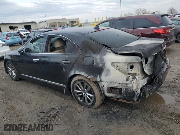 2016 Lexus LS 460 with VIN JTHCL5EF7G5026105, listed as a Copart auction lot 46699705 with Not provided miles and Salvage title. Bid and sale history available at DreamBid. Image 2.