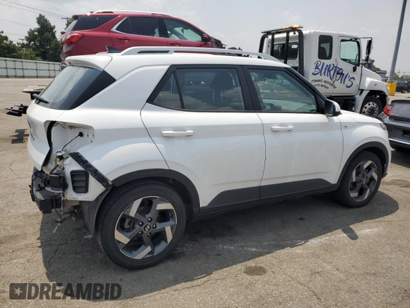 2021 Hyundai Venue SEL with VIN KMHRC8A33MU089854, listed as a Copart auction lot 59012225 with 29,281 mi miles and Salvage title. Bid and sale history available at DreamBid. Image 3.