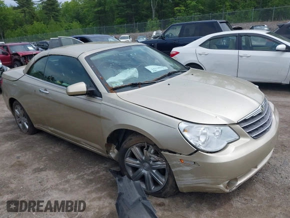 2010 Chrysler Sebring Limited z VIN 1C3BC6EV9AN122372, wystawiony jako IAAI lot #42382181 z przebiegiem 34 454 mil mil oraz . Historia ofert i sprzedaży dostępna na DreamBid. Obrazek 1.