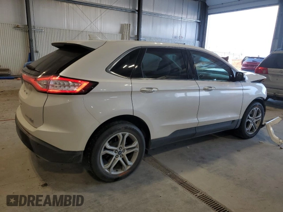 2017 Ford Edge Titanium with VIN 2FMPK4K97HBB68526, listed as a Copart auction lot 52553075 with 37,029 mi miles and Salvage Title. Bid and sale history available at carsss.com. Image 3.