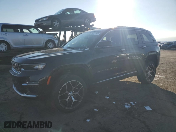 2023 Jeep Grand Cherokee Summit with VIN 1C4RJHEGXP8722063, listed as a Copart auction lot 86552894 with 38,463 mi miles and Salvage title. Bid and sale history available at DreamBid. Image 1.