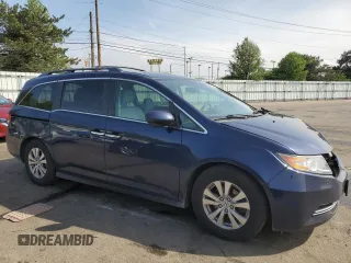 2017 Honda Odyssey EX-L with VIN 5FNRL5H63HB003136, listed as a Copart auction lot 54723185 with 183,321 mi miles and Salvage Title. Bid and sale history available at DreamBid. Image 4.