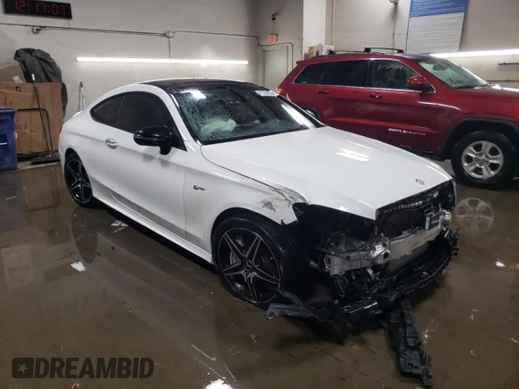 2017 Mercedes-Benz C 43 AMG with VIN WDDWJ6EB4HF451855, listed as a Copart auction lot 41339505 with 61,024 mi miles and Salvage Title. Bid and sale history available at carsss.com. Image 4.