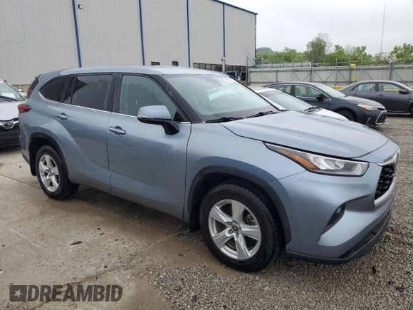 2020 Toyota Highlander LE with VIN 5TDBZRBH7LS016753, listed as a Copart auction lot 53721675 with 73,940 mi miles and Salvage title. Bid and sale history available at DreamBid. Image 4.