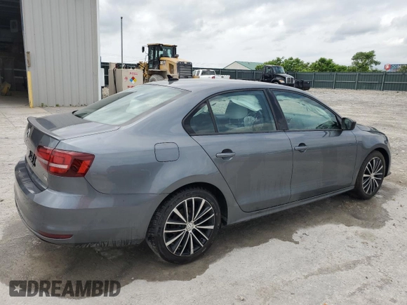 2017 Volkswagen Jetta Sport with VIN 3VWD17AJ9HM405584, listed as a Copart auction lot 57512375 with 128,484 mi miles and Salvage title. Bid and sale history available at DreamBid. Image 3.