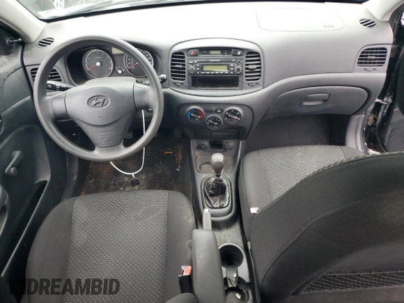 2009 Hyundai Accent Man L with VIN KMHCN35C09U136021, listed as a Copart auction lot 60409544 with 150,022 mi miles and Clean Title. Bid and sale history available at carsss.com. Image 8.