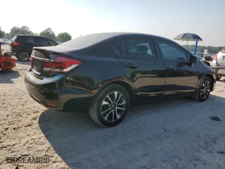 2013 Honda Civic Sdn LX with VIN 19XFB2F50DE211571, listed as a Copart auction lot 52723105 with 0 mi miles and Salvage Title. Bid and sale history available at carsss.com. Image 3.