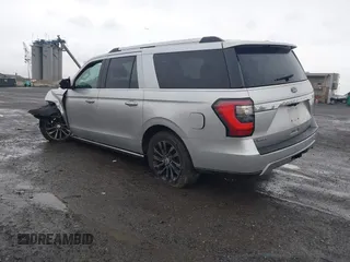 2019 Ford Expedition Max Limited z VIN 1FMJK2AT3KEA19615, wystawiony jako IAAI lot #42170193 z przebiegiem 93 468 mil mil oraz . Historia ofert i sprzedaży dostępna na DreamBid. Obrazek 3.