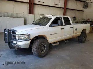 2004 Dodge 2500 SLT with VIN 3D7KU28CX4G202620, listed as a Copart auction lot 49868725 with 305,402 mi miles and Salvage Title. Bid and sale history available at carsss.com. Image 1.