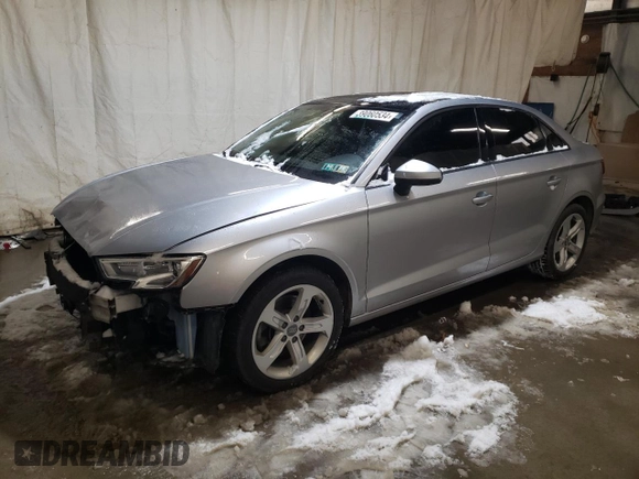 2018 Audi A3 Sedan Premium with VIN WAUB8GFF5J1036829, listed as a Copart auction lot 39060534 with 64,320 mi miles. Bid and sale history available at carsss.com. Image 1.