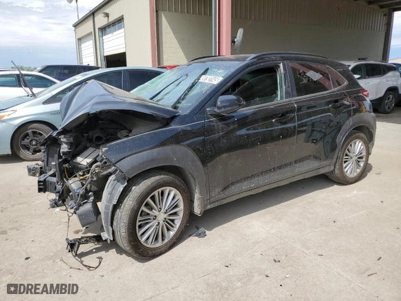 2020 Hyundai Kona SEL with VIN KM8K22AA6LU397471, listed as a Copart auction lot 53810285 with 105,105 mi miles and Salvage Title. Bid and sale history available at carsss.com. Image 1.